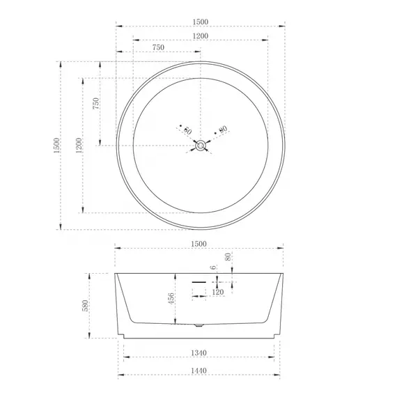 АКРИЛОВАЯ ВАННА ABBER AB9442 БЕЛАЯ