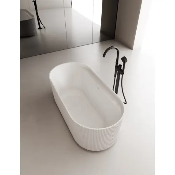 АКРИЛОВАЯ ВАННА ABBER AB9444MW БЕЛАЯ МАТОВАЯ