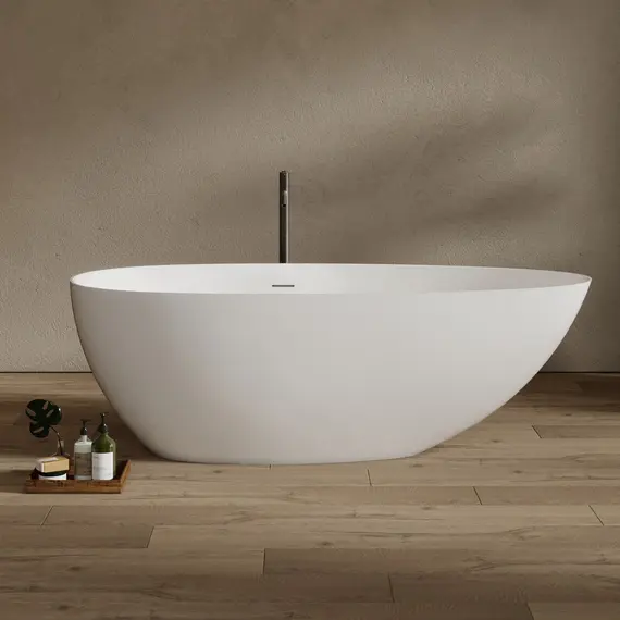 ВАННА ИЗ ИСКУССТВЕННОГО КАМНЯ ABBER STEIN AS9611NM-1.7 БЕЛАЯ МАТОВАЯ