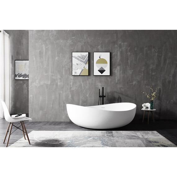 АКРИЛОВАЯ ВАННА ABBER AB9239 БЕЛАЯ