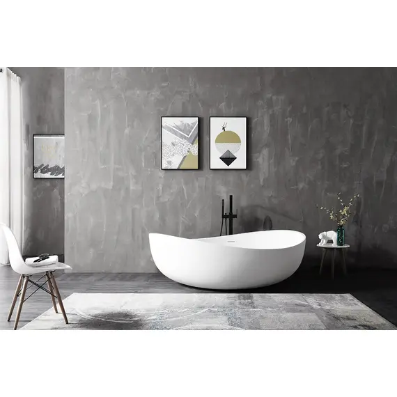 АКРИЛОВАЯ ВАННА ABBER AB9239 БЕЛАЯ