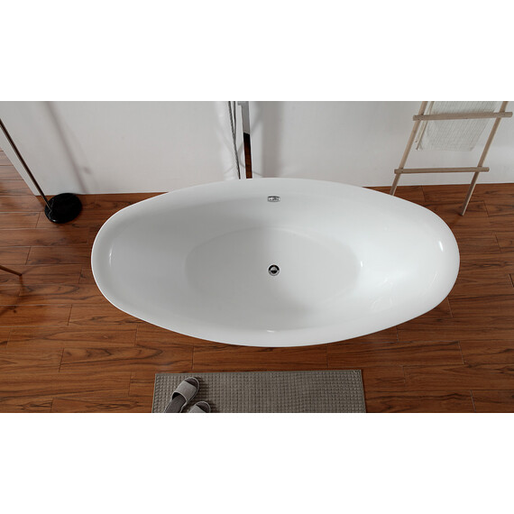 АКРИЛОВАЯ ВАННА ABBER AB9248 БЕЛАЯ