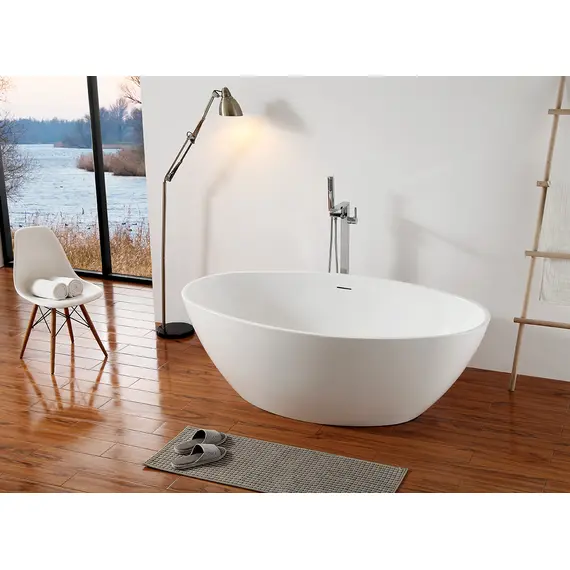 АКРИЛОВАЯ ВАННА ABBER AB9249 БЕЛАЯ