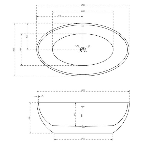 АКРИЛОВАЯ ВАННА ABBER AB9249 БЕЛАЯ