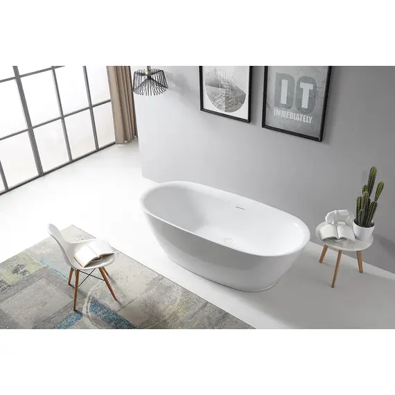 АКРИЛОВАЯ ВАННА ABBER AB9205 БЕЛАЯ