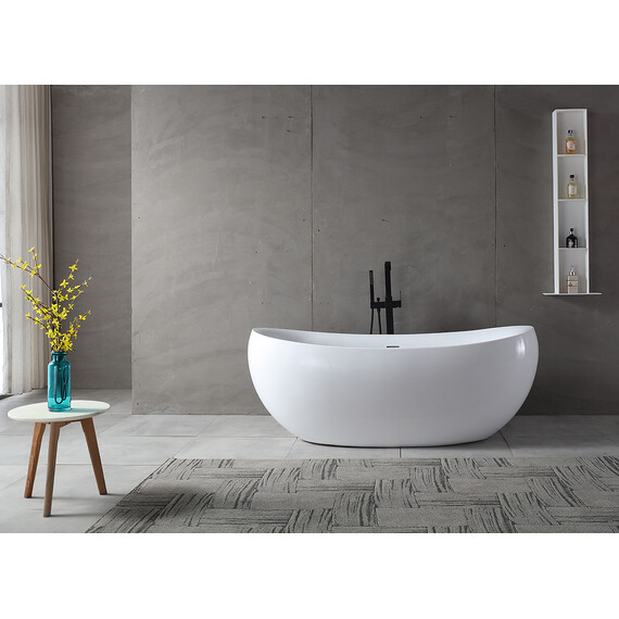 АКРИЛОВАЯ ВАННА ABBER AB9236 БЕЛАЯ