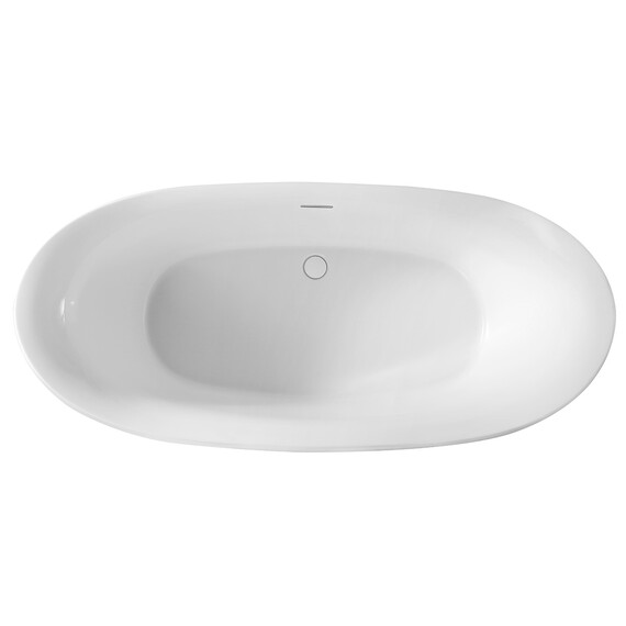 АКРИЛОВАЯ ВАННА ABBER AB9236 БЕЛАЯ