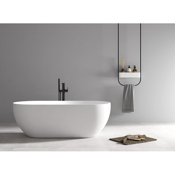 АКРИЛОВАЯ ВАННА ABBER AB9241 БЕЛАЯ