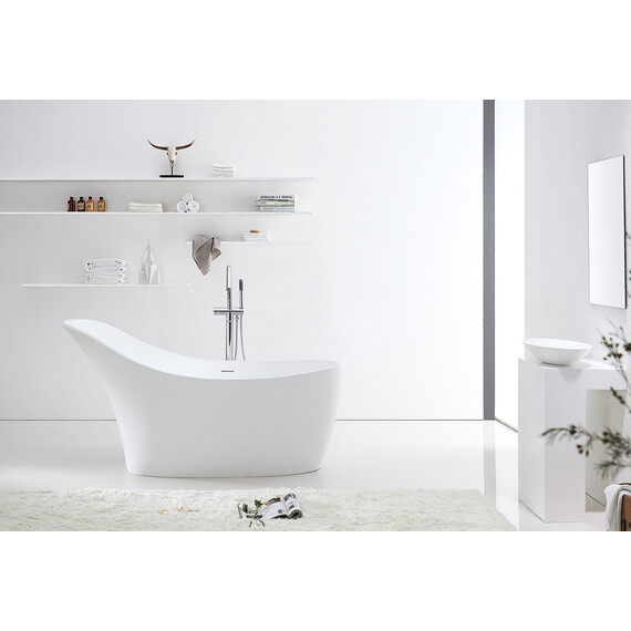 АКРИЛОВАЯ ВАННА ABBER AB9245 БЕЛАЯ