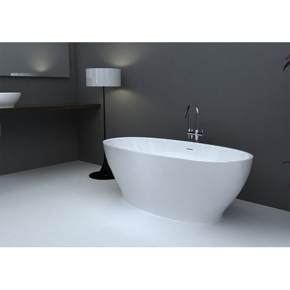 АКРИЛОВАЯ ВАННА ABBER AB9207 БЕЛАЯ