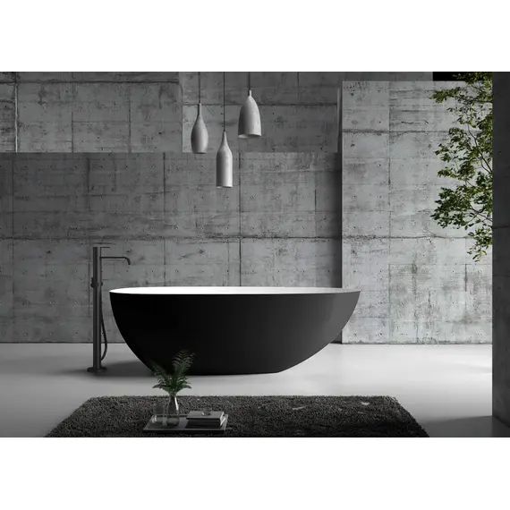 АКРИЛОВАЯ ВАННА ABBER AB9211MB ЧЕРНАЯ МАТОВАЯ