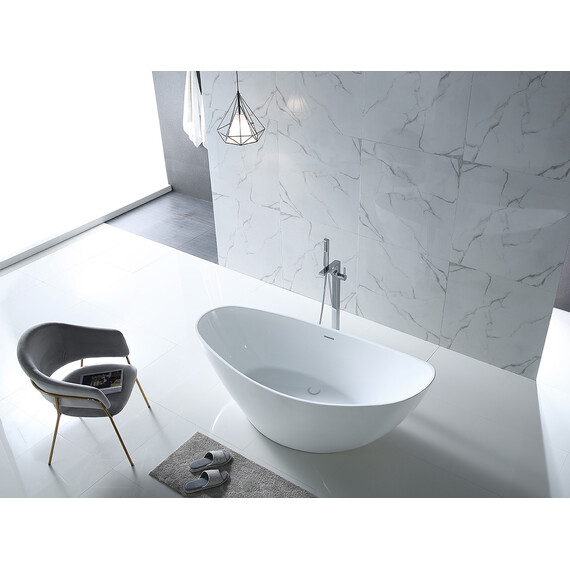 АКРИЛОВАЯ ВАННА ABBER AB9233 БЕЛАЯ