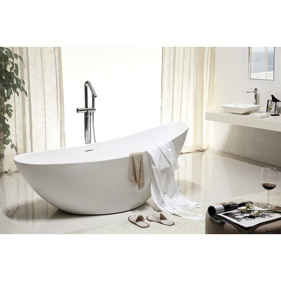 АКРИЛОВАЯ ВАННА ABBER AB9233 БЕЛАЯ