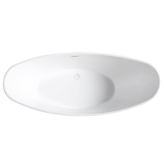 АКРИЛОВАЯ ВАННА ABBER AB9233G СЕРАЯ