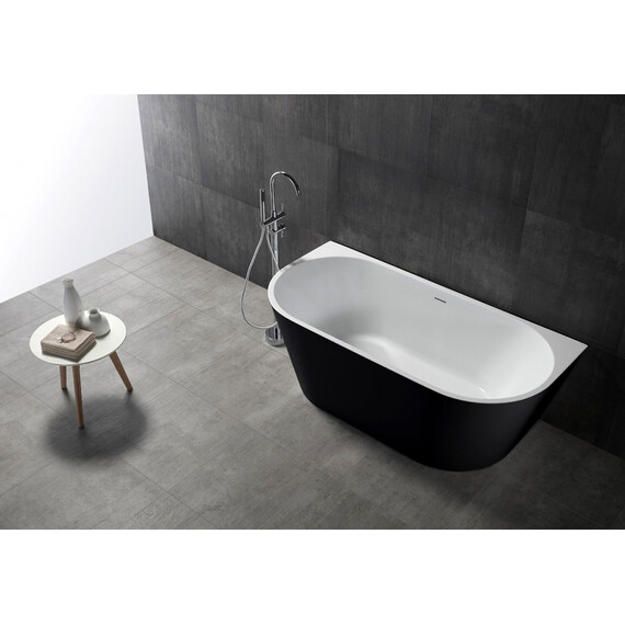 АКРИЛОВАЯ ВАННА ABBER AB9216-1.7MB ЧЕРНАЯ МАТОВАЯ