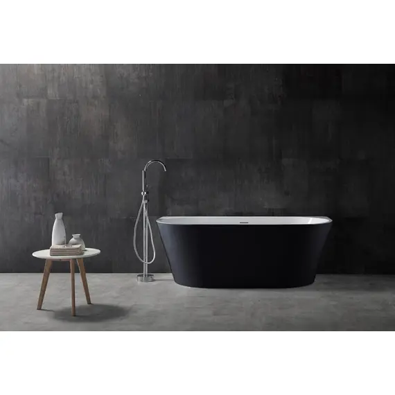 АКРИЛОВАЯ ВАННА ABBER AB9216-1.7MB ЧЕРНАЯ МАТОВАЯ