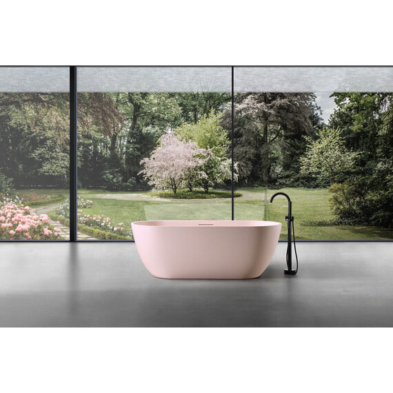 ВАННА ИЗ ИСКУССТВЕННОГО КАМНЯ ABBER FRANKFURT AM9941MP РОЗОВАЯ МАТОВАЯ
