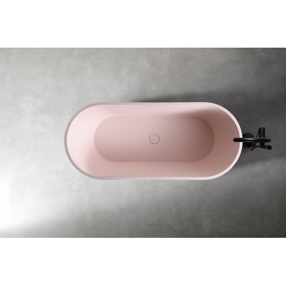 ВАННА ИЗ ИСКУССТВЕННОГО КАМНЯ ABBER FRANKFURT AM9941MP РОЗОВАЯ МАТОВАЯ