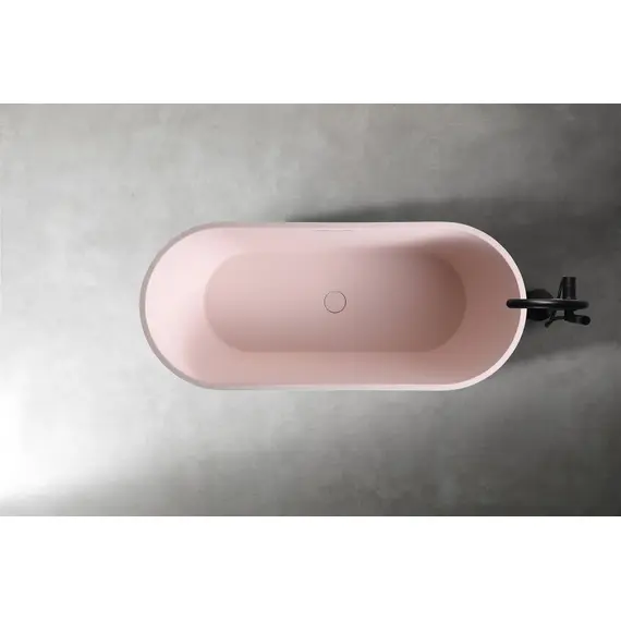 ВАННА ИЗ ИСКУССТВЕННОГО КАМНЯ ABBER FRANKFURT AM9941MP РОЗОВАЯ МАТОВАЯ