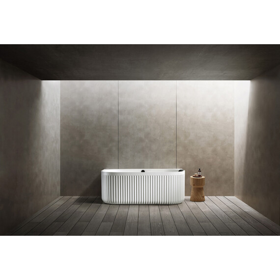 ВАННА ИЗ ИСКУССТВЕННОГО КАМНЯ ABBER LEIPZIG AM9916 БЕЛАЯ МАТОВАЯ