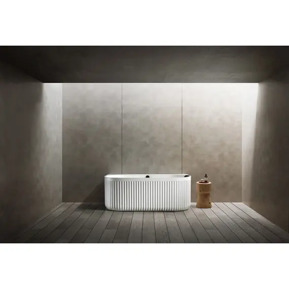 ВАННА ИЗ ИСКУССТВЕННОГО КАМНЯ ABBER LEIPZIG AM9916 БЕЛАЯ МАТОВАЯ