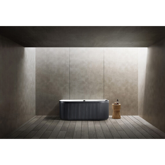 ВАННА ИЗ ИСКУССТВЕННОГО КАМНЯ ABBER LEIPZIG AM9916BW ЧЕРНО-БЕЛАЯ МАТОВАЯ