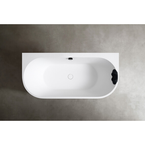 ВАННА ИЗ ИСКУССТВЕННОГО КАМНЯ ABBER LEIPZIG AM9916BW ЧЕРНО-БЕЛАЯ МАТОВАЯ