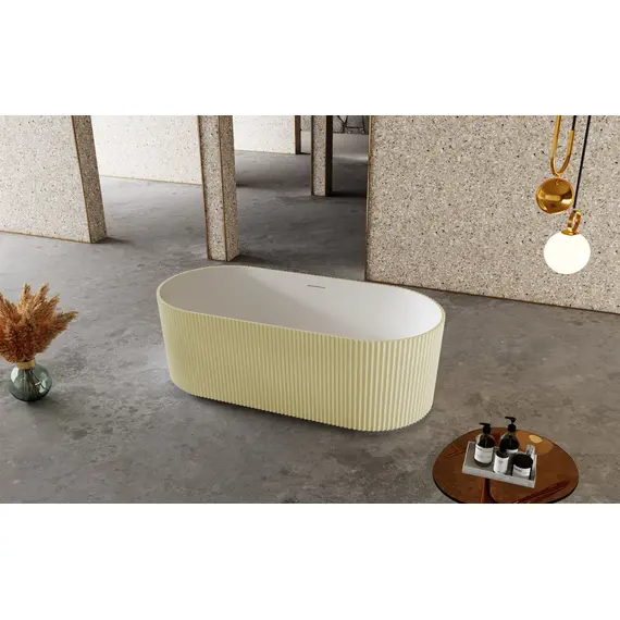 ВАННА ИЗ ИСКУССТВЕННОГО КАМНЯ ABBER STEIN AS9601MS ПЕСОЧНАЯ МАТОВАЯ