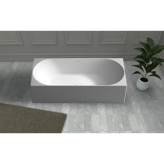 ВАННА ИЗ ИСКУССТВЕННОГО КАМНЯ ABBER STEIN AS9603 БЕЛАЯ МАТОВАЯ