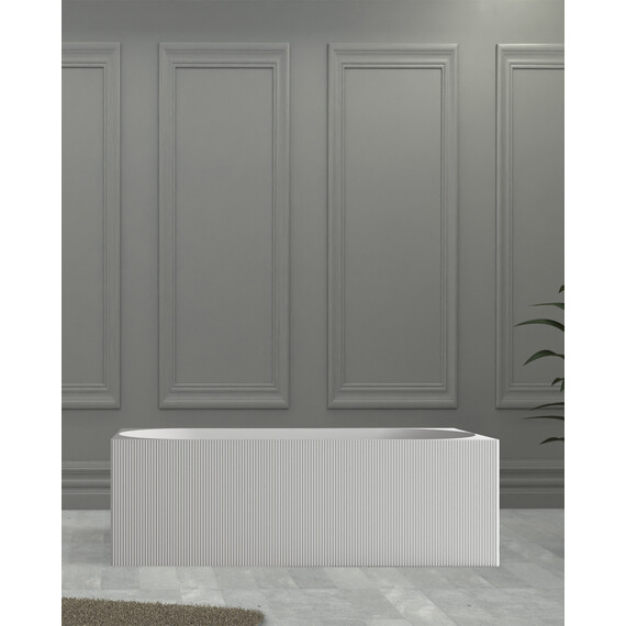 ВАННА ИЗ ИСКУССТВЕННОГО КАМНЯ ABBER STEIN AS9603 БЕЛАЯ МАТОВАЯ