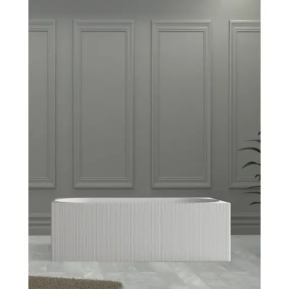 ВАННА ИЗ ИСКУССТВЕННОГО КАМНЯ ABBER STEIN AS9603 БЕЛАЯ МАТОВАЯ