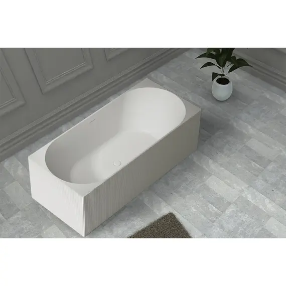 ВАННА ИЗ ИСКУССТВЕННОГО КАМНЯ ABBER STEIN AS9603 БЕЛАЯ МАТОВАЯ