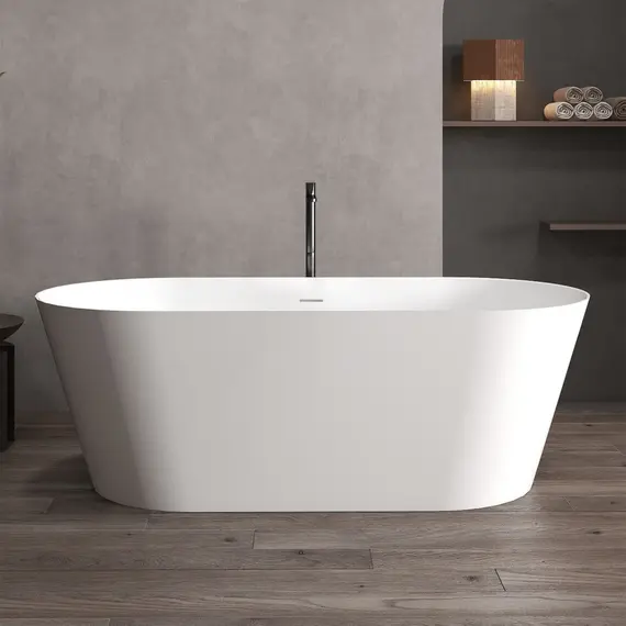 ВАННА ИЗ ИСКУССТВЕННОГО КАМНЯ ABBER STEIN AS9605 БЕЛАЯ МАТОВАЯ