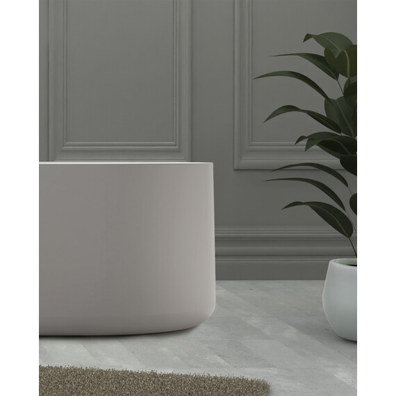 ВАННА ИЗ ИСКУССТВЕННОГО КАМНЯ ABBER STEIN AS9607 БЕЛАЯ МАТОВАЯ