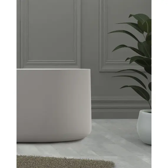 ВАННА ИЗ ИСКУССТВЕННОГО КАМНЯ ABBER STEIN AS9607 БЕЛАЯ МАТОВАЯ