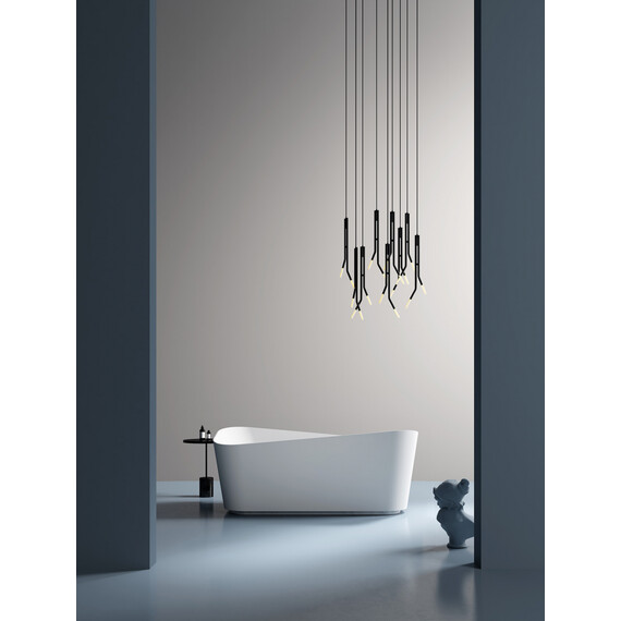 ВАННА ИЗ ИСКУССТВЕННОГО КАМНЯ ABBER STEIN AS9609 БЕЛАЯ МАТОВАЯ