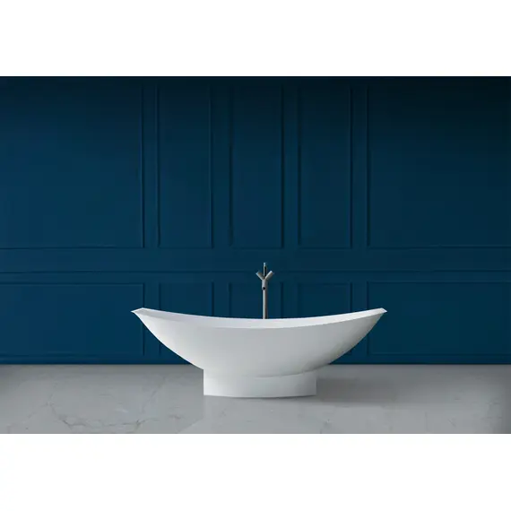 ВАННА ИЗ ИСКУССТВЕННОГО КАМНЯ ABBER STEIN AS9610 БЕЛАЯ МАТОВАЯ