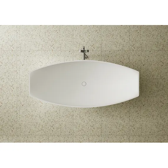 ВАННА ИЗ ИСКУССТВЕННОГО КАМНЯ ABBER STEIN AS9610 БЕЛАЯ МАТОВАЯ