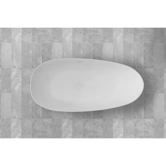 ВАННА ИЗ ИСКУССТВЕННОГО КАМНЯ ABBER STEIN AS9611-1.6 БЕЛАЯ МАТОВАЯ