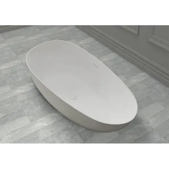 ВАННА ИЗ ИСКУССТВЕННОГО КАМНЯ ABBER STEIN AS9611-1.7 БЕЛАЯ МАТОВАЯ