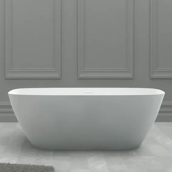 ВАННА ИЗ ИСКУССТВЕННОГО КАМНЯ ABBER STEIN AS9612-1.7 БЕЛАЯ МАТОВАЯ