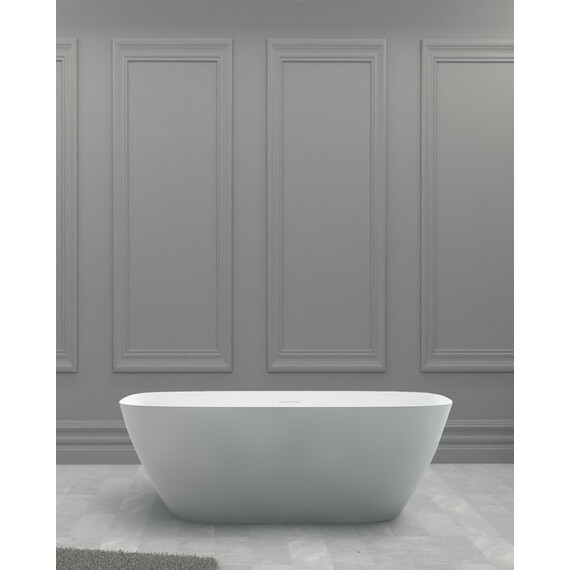 ВАННА ИЗ ИСКУССТВЕННОГО КАМНЯ ABBER STEIN AS9612-1.7 БЕЛАЯ МАТОВАЯ