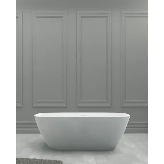 ВАННА ИЗ ИСКУССТВЕННОГО КАМНЯ ABBER STEIN AS9612-1.7 БЕЛАЯ МАТОВАЯ