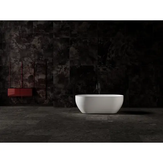 ВАННА ИЗ ИСКУССТВЕННОГО КАМНЯ ABBER STEIN AS9613-1.6 БЕЛАЯ МАТОВАЯ