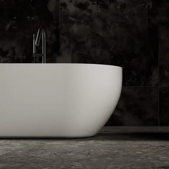 ВАННА ИЗ ИСКУССТВЕННОГО КАМНЯ ABBER STEIN AS9613-1.6 БЕЛАЯ МАТОВАЯ