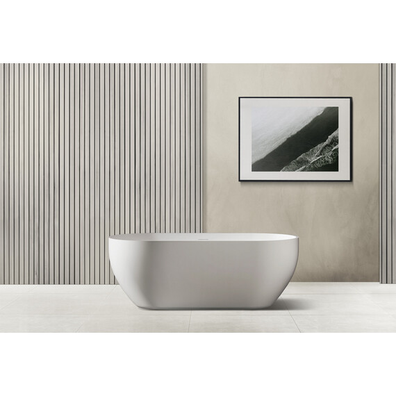 ВАННА ИЗ ИСКУССТВЕННОГО КАМНЯ ABBER STEIN AS9613-1.7 БЕЛАЯ МАТОВАЯ