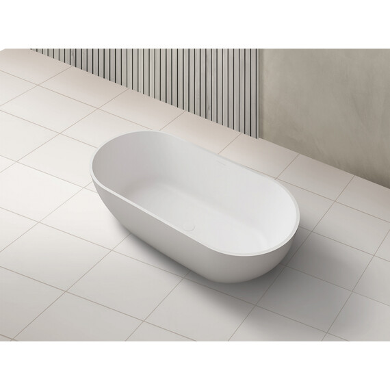 ВАННА ИЗ ИСКУССТВЕННОГО КАМНЯ ABBER STEIN AS9613-1.7 БЕЛАЯ МАТОВАЯ