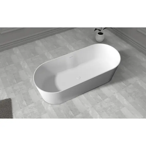 ВАННА ИЗ ИСКУССТВЕННОГО КАМНЯ ABBER STEIN AS9614 БЕЛАЯ МАТОВАЯ