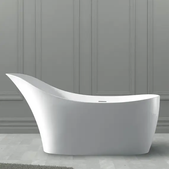 ВАННА ИЗ ИСКУССТВЕННОГО КАМНЯ ABBER STEIN AS9618 БЕЛАЯ МАТОВАЯ