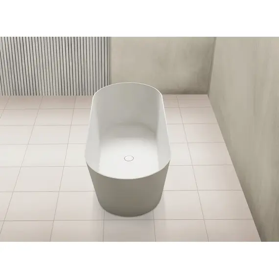 ВАННА ИЗ ИСКУССТВЕННОГО КАМНЯ ABBER STEIN AS9622 БЕЛАЯ МАТОВАЯ